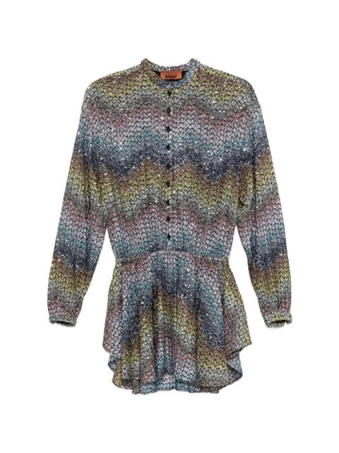 Missoni sequin-embellished mini dress - Blue - zdjęcie produktu nr 1