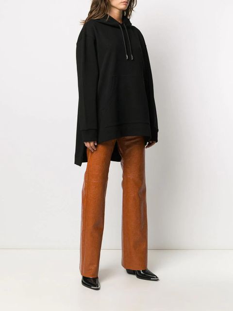 Burberry oversized checked hoodie - Black