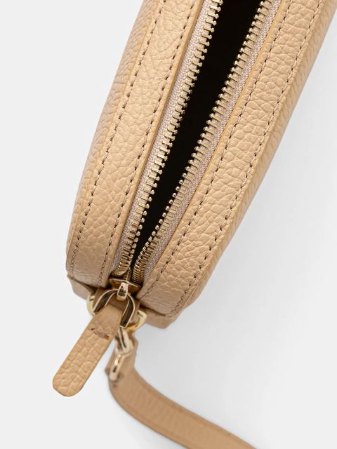 Coccinelle torebka skórzana TEBE kolor beżowy E5.MN5.52.01.01