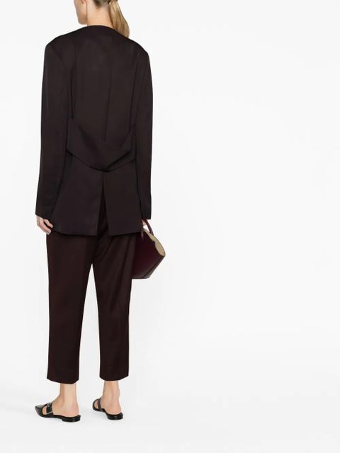 Jil Sander V-neck single-breasted jacket - Brown - zdjęcie produktu nr 2