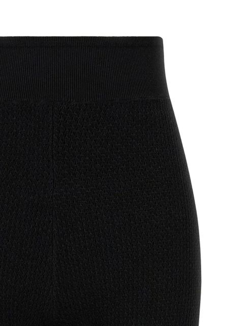 Chloé knitted perforated leggings - Black
