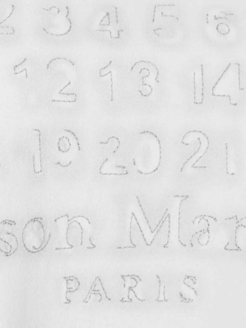 Maison Margiela numbers-embroidered T-shirt - White