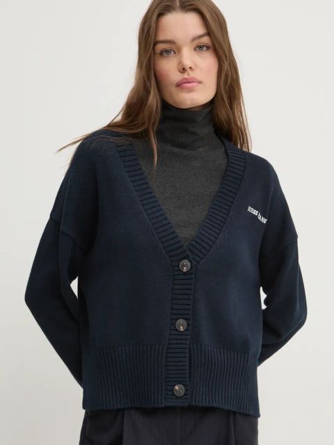 Guess Jeans kardigan bawełniany kolor granatowy W4BR81 Z3HM1