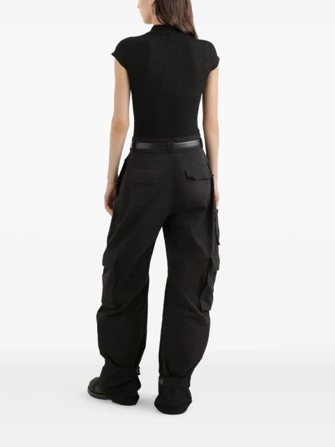 Dolce & Gabbana buttoned short-sleeve polo top - Black