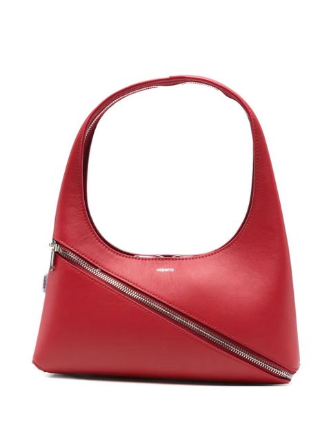 Coperni diagonal-zip leather shoulder bag - Red - zdjęcie produktu nr 1