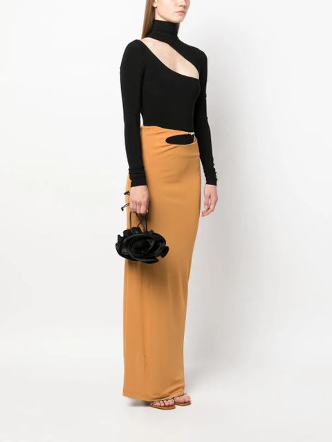 Magda Butrym Magda satin flower bucket bag - Black - zdjęcie produktu nr 2