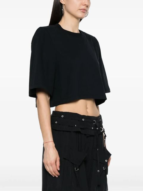 ISABEL MARANT Zaely logo-embroidered T-shirt - Black