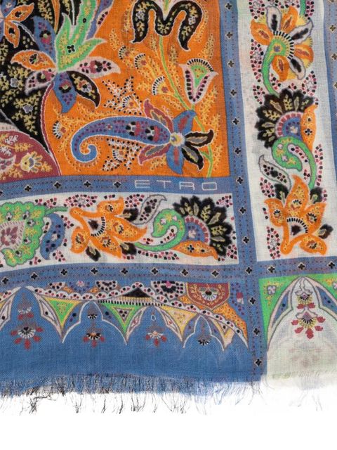 ETRO paisley border scarf - Orange - zdjęcie produktu nr 2