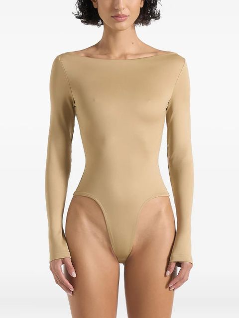 Manière De Voir Èva boat-neck bodysuit - Neutrals - zdjęcie produktu nr 1