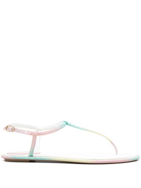 René Caovilla Diana Burano flat sandals - Green - zdjęcie produktu nr 1