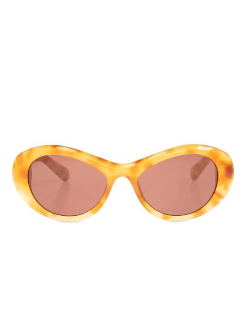 Jacquemus oval-frame sunglasses - Yellow - zdjęcie produktu nr 1
