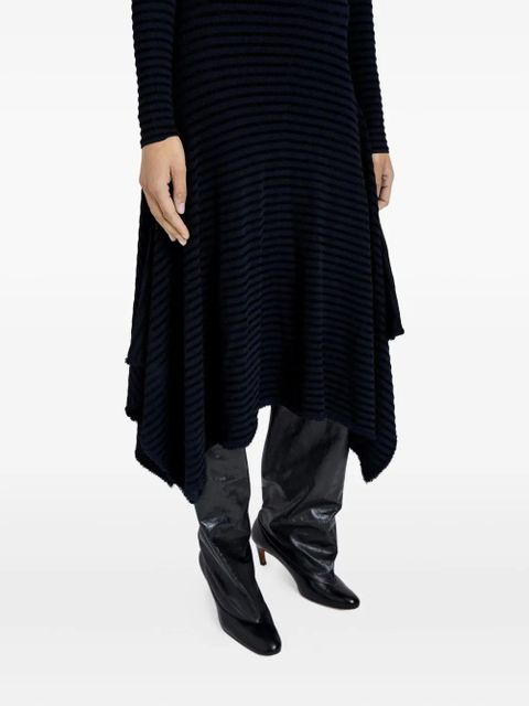 Proenza Schouler Didi striped asymmetric midi dress - Blue - zdjęcie produktu nr 2