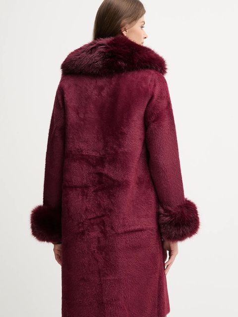 Joseph Ribkoff płaszcz kolor bordowy 243923F25