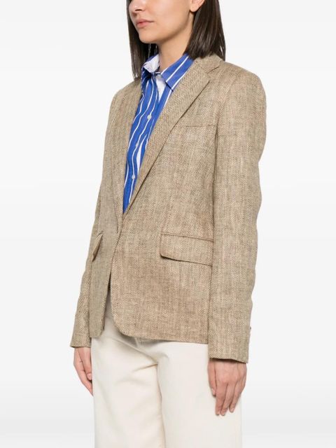 Lauren Ralph Lauren herringbone-pattern blazer - Neutrals