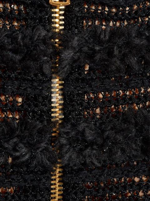 Balmain textured short-sleeve dress - Black - zdjęcie produktu nr 2