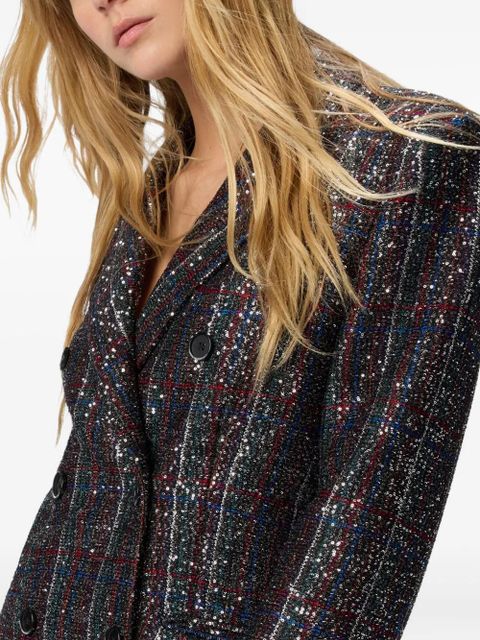 Missoni sequin-embellished double-breasted blazer - Black