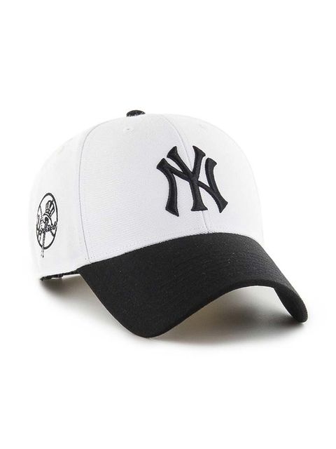 47 brand czapka z daszkiem MLB New York Yankees kolor biały z aplikacją B-SUMTT17WBP-WH