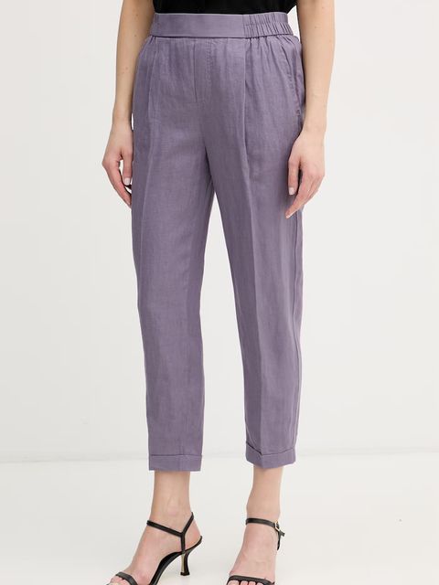 United Colors of Benetton spodnie damskie lniane - zdjęcie produktu nr 1