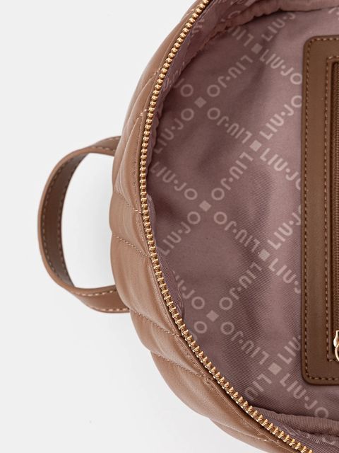 Liu Jo plecak damski kolor brązowy mały gładki AF5186.E0426