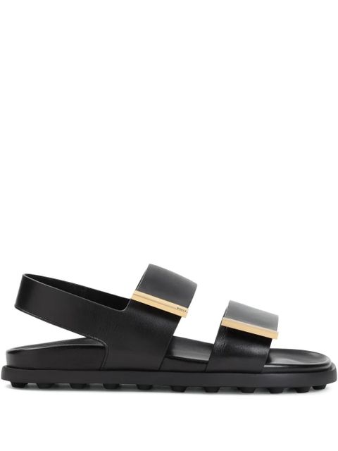 Tod's leather sandals - Black - zdjęcie produktu nr 1