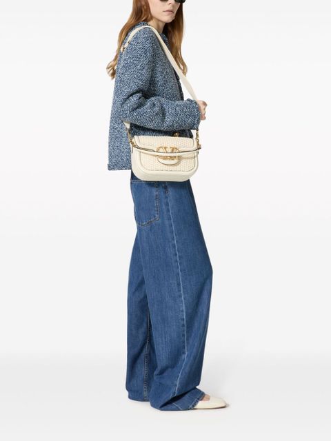 Valentino Garavani Alltime woven leather shoulder bag - Neutrals - zdjęcie produktu nr 2