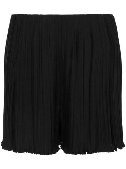 Lanvin pleated crepe de chine shorts - Black - zdjęcie produktu nr 1