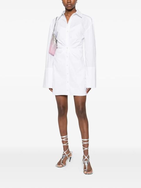 ROTATE BIRGER CHRISTENSEN knotted shirt dress - White - zdjęcie produktu nr 2