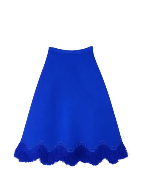 Ulla Johnson Paulina fringe-detail midi skirt - Blue - zdjęcie produktu nr 1