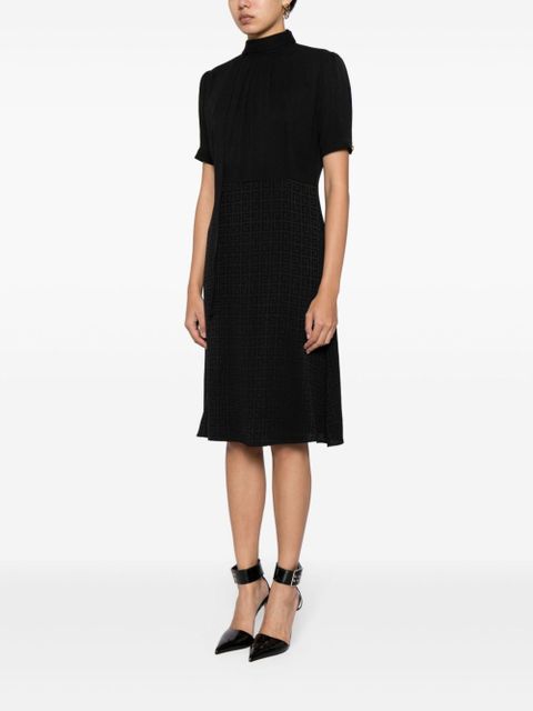 Givenchy 4G-jacquard silk midi dress - Black - zdjęcie produktu nr 2