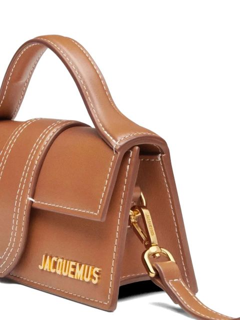 Jacquemus The Bambino contrast-stitch shoulder bag - Brown