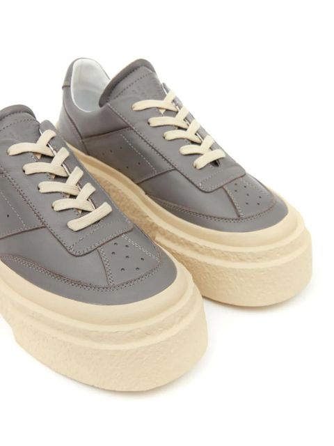 MM6 Maison Margiela Gambetta leather sneakers - Grey