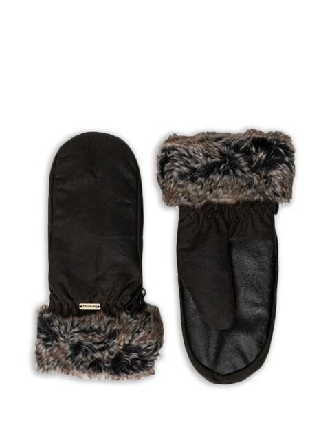 Barbour faux-fur gloves - Green - zdjęcie produktu nr 1