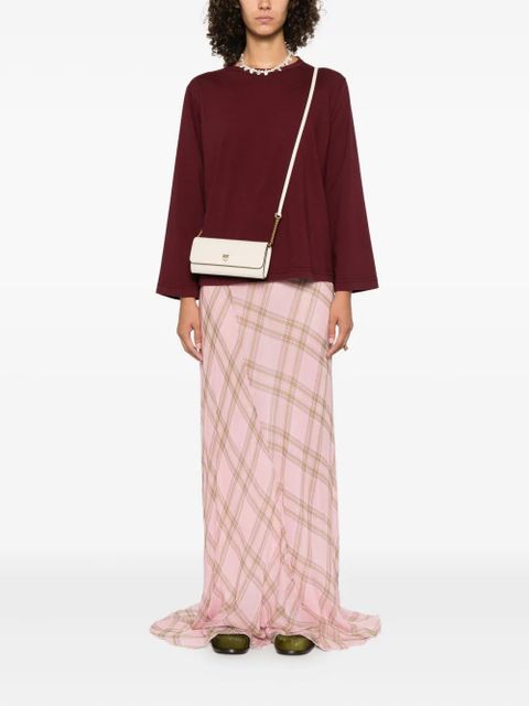 PINKO Love Birds clutch bag - White - zdjęcie produktu nr 2