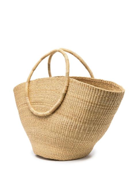 Muun interwoven-design tote bag - Neutrals