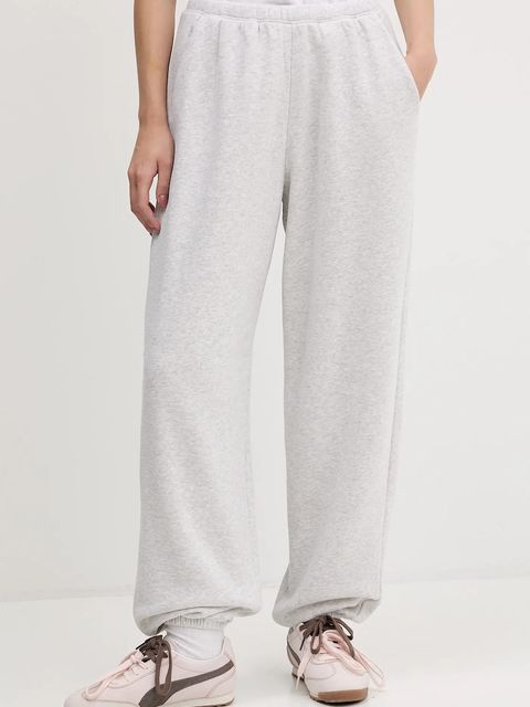 Abercrombie & Fitch spodnie dresowe damskie kolor szary melanżowe KI147-5140-130 - zdjęcie produktu nr 1