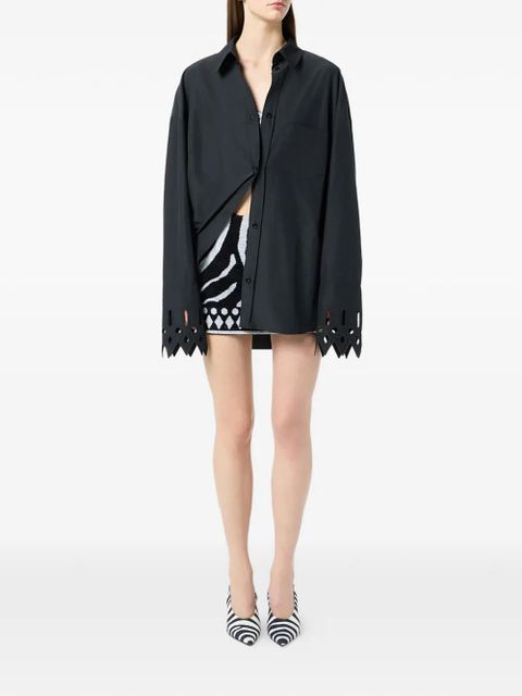 Blumarine patch-pocket shirt - Black