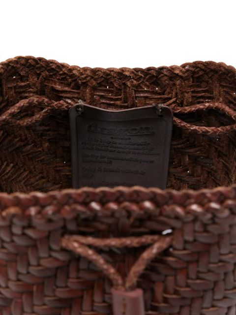 DRAGON DIFFUSION tassel-detail bucket bag - Brown