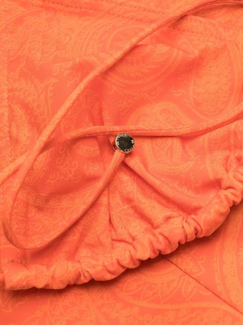 ETRO Pegaso-plaque paisley-print bikini set - Orange