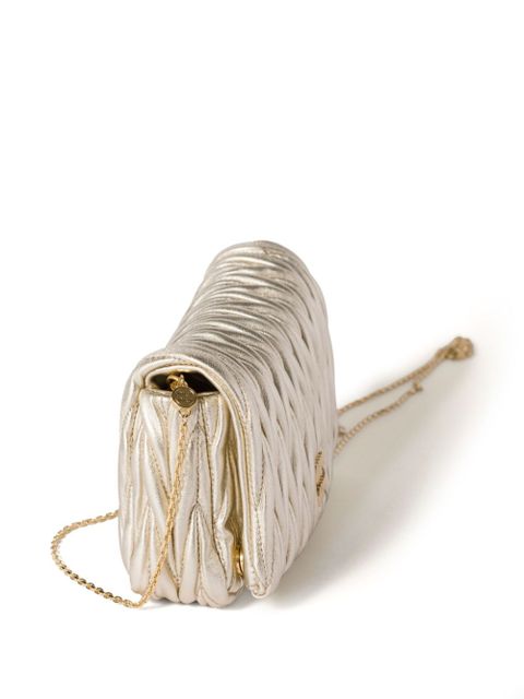 Miu Miu matelassé nappa leather mini-bag - Gold