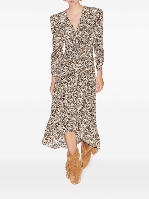 ISABEL MARANT Albini midi dress - Brown - zdjęcie produktu nr 2