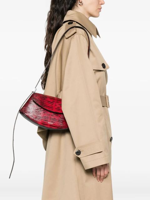 Jil Sander snakeskin crossbody bag - Red - zdjęcie produktu nr 2