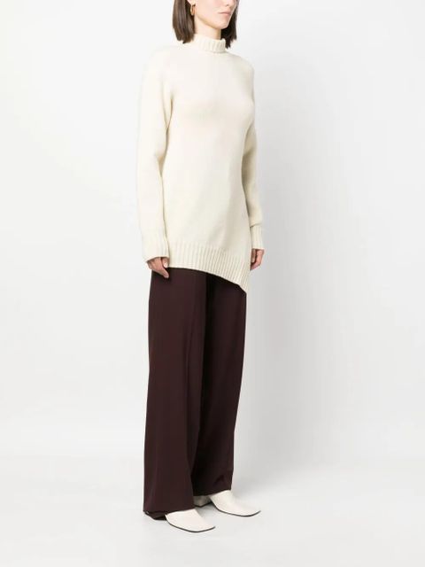 Jil Sander asymmetric-hem jumper - Neutrals - zdjęcie produktu nr 2