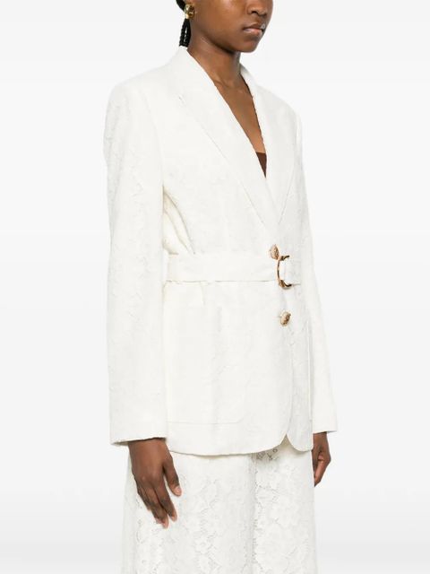 ZIMMERMANN Luna belted blazer - Neutrals