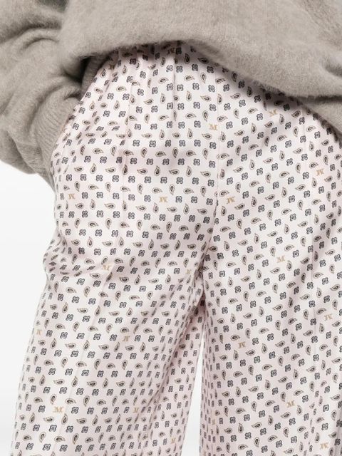 Max Mara x E. Marinella printed trousers - Pink