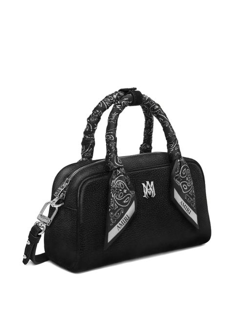 AMIRI Bowling logo-plaque tote bag - Black