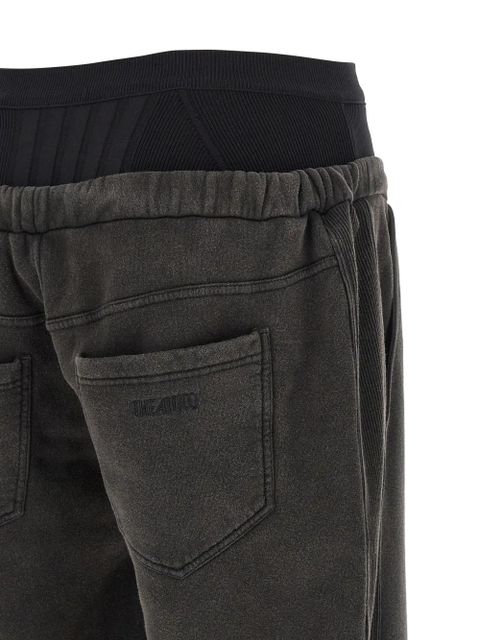 The Attico faded ribbed insert trousers - Grey
