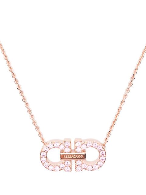 Ferragamo Gancini pendant necklace - Pink - zdjęcie produktu nr 2
