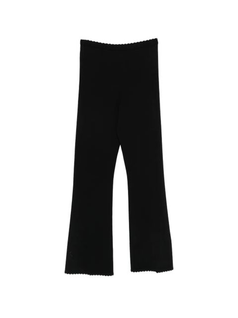 TWINSET scalloped-trim trousers - Black - zdjęcie produktu nr 1