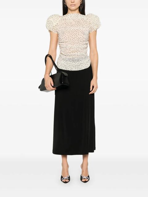 Magda Butrym polka dot blouse - Neutrals - zdjęcie produktu nr 2