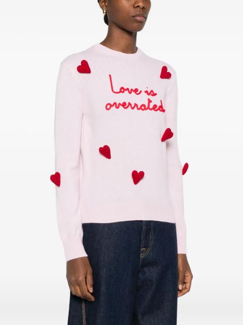 MC2 Saint Barth heart-embroidered sweater - Pink - zdjęcie produktu nr 2
